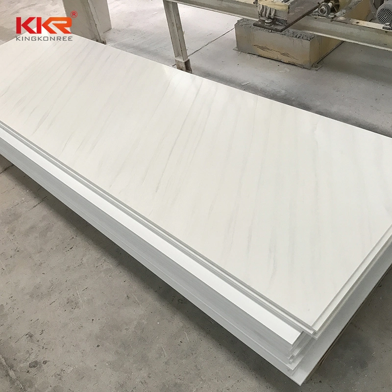 Textured Marble Look Stone Acrylic Solid Surface Sheet Artificial Marble