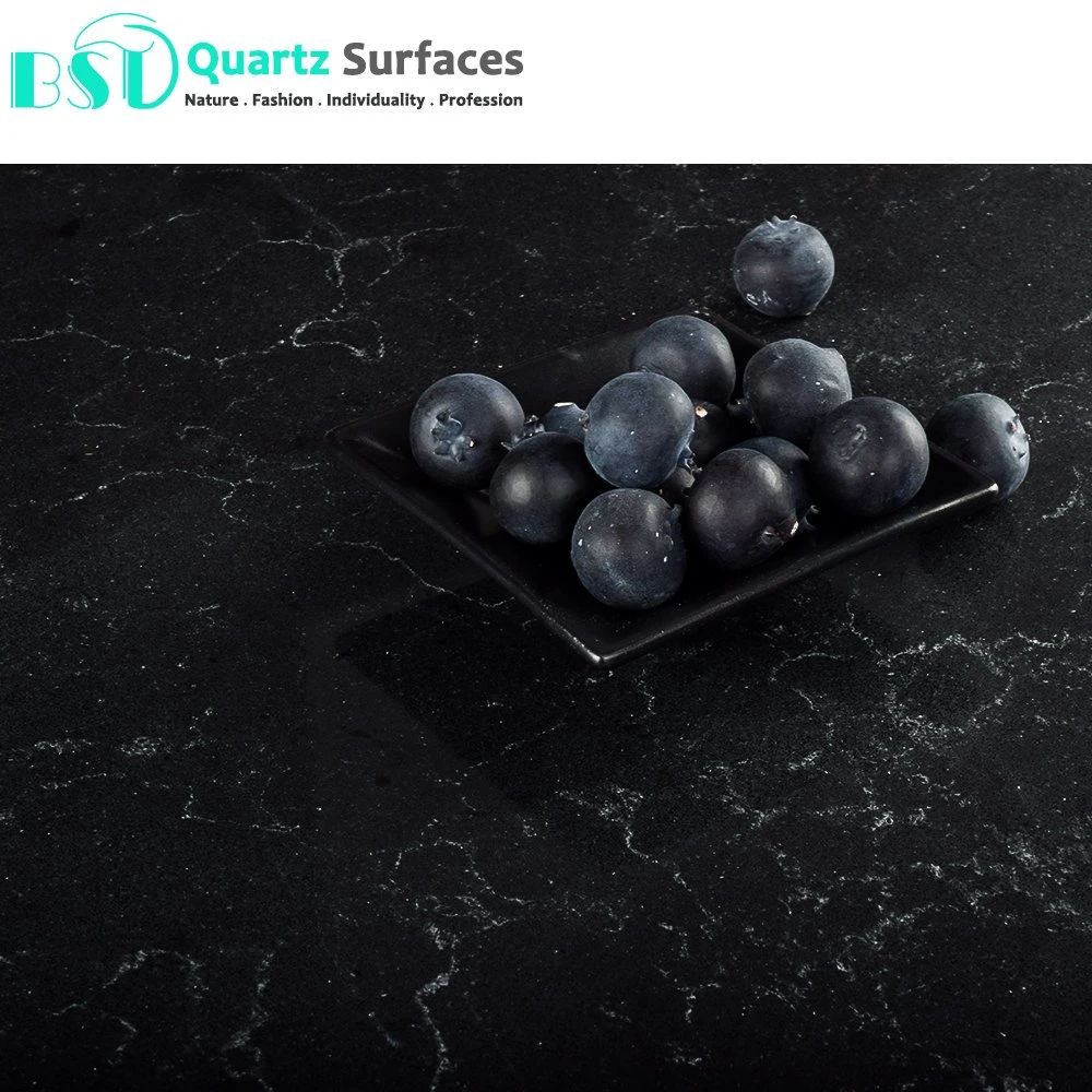 Misty Black Silica Free Artificial Quartz Stone