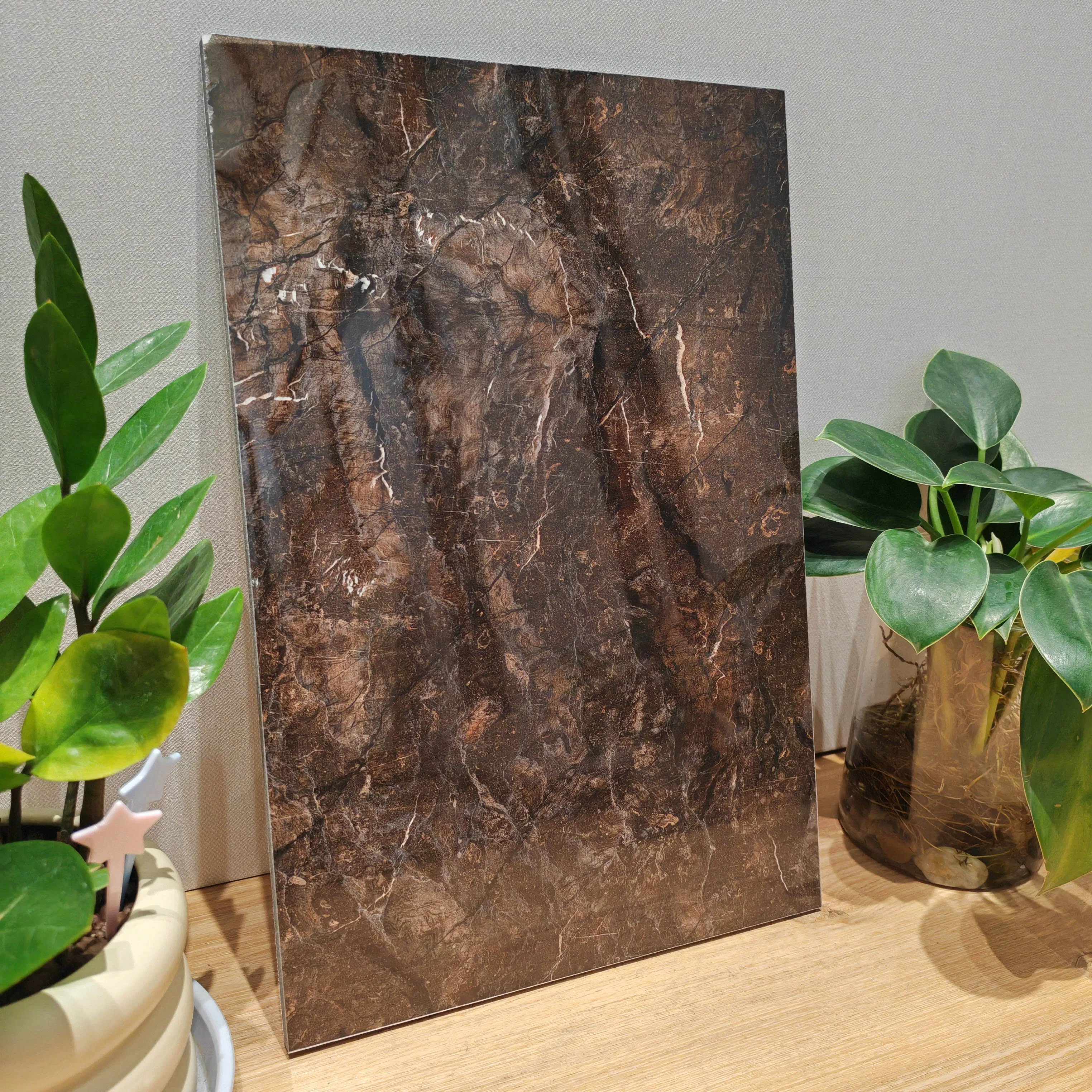 Modern PVC Marble Bamboo Charcoal Board Veneer Fireproof Waterproof Alternative Wall Panels Household Commercial Use Apartments