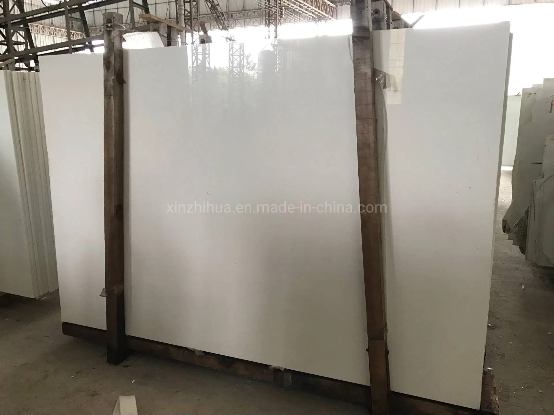 Nano White Artificial Marble Slab for Home Decoration/Project/Wall/Flooring Tile/Bathroom Countertop