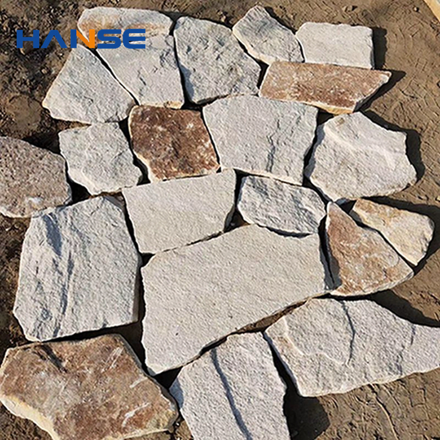 External Wall Cladding Random Stack Limestone Natural Cheap Rusty Split Face Slate Stone