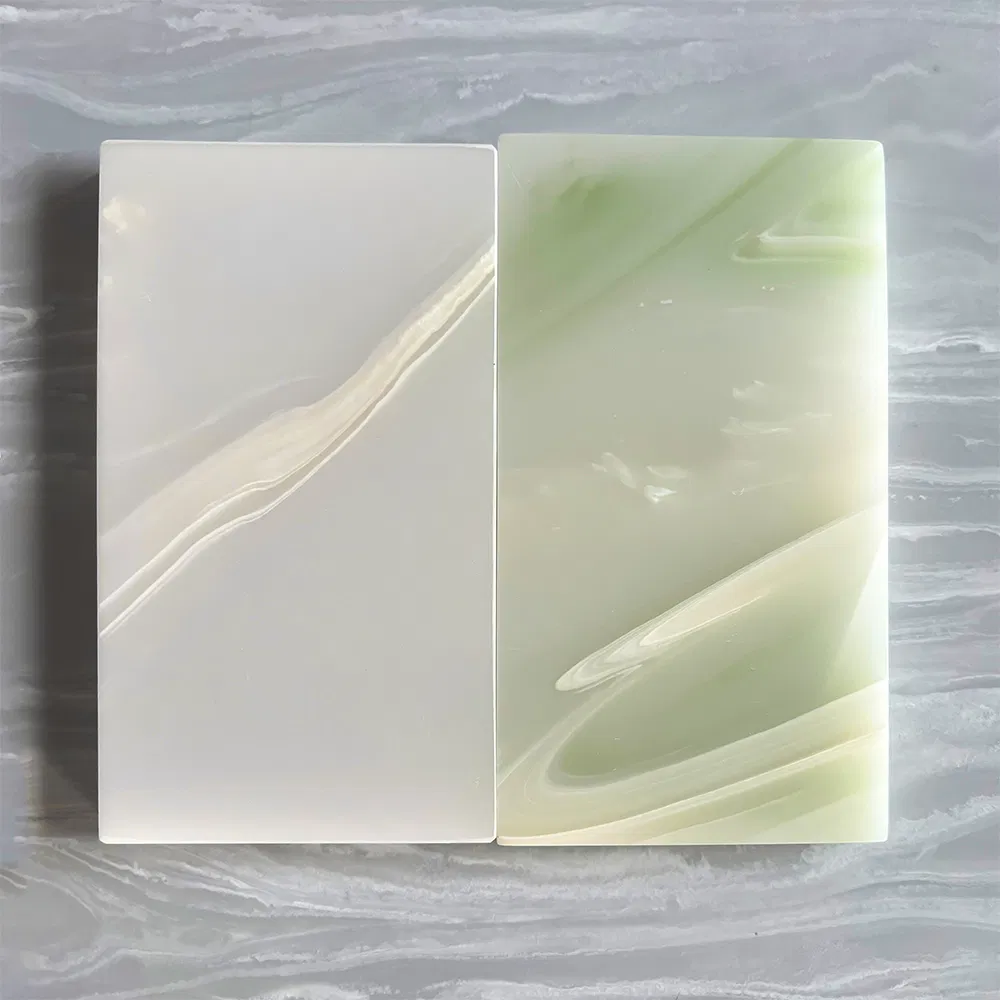 Elegant Jade Series Acrylic Marble Sheets for Stylish Bathroom Counters