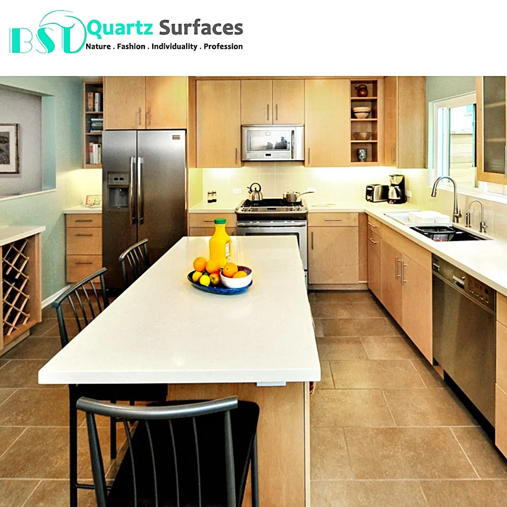 Beige Yellow Veined Building Material Quartz Stone