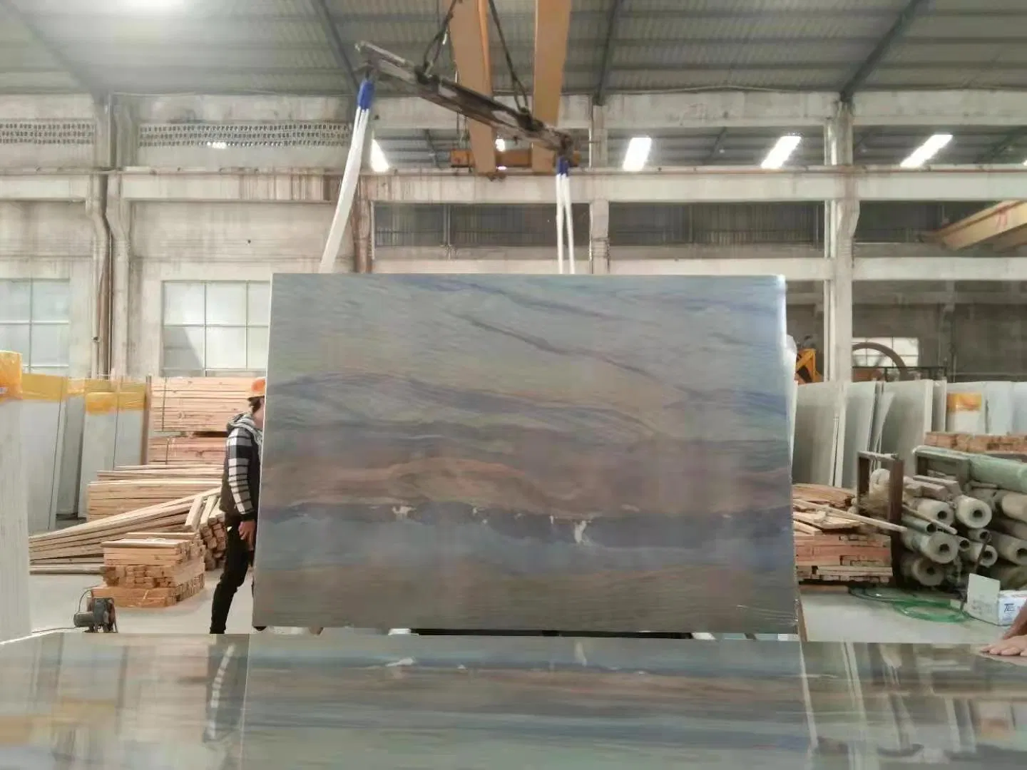 Marble Look Solid Surface Artificial Marble Big Slabs for Wall/ Floor Tiles