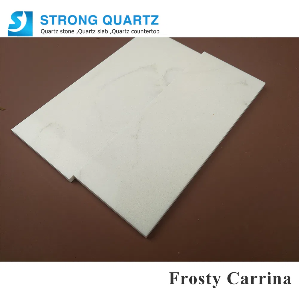 Silica Free Carrara White Engineered Quartz Stone Slabs Wholesaler