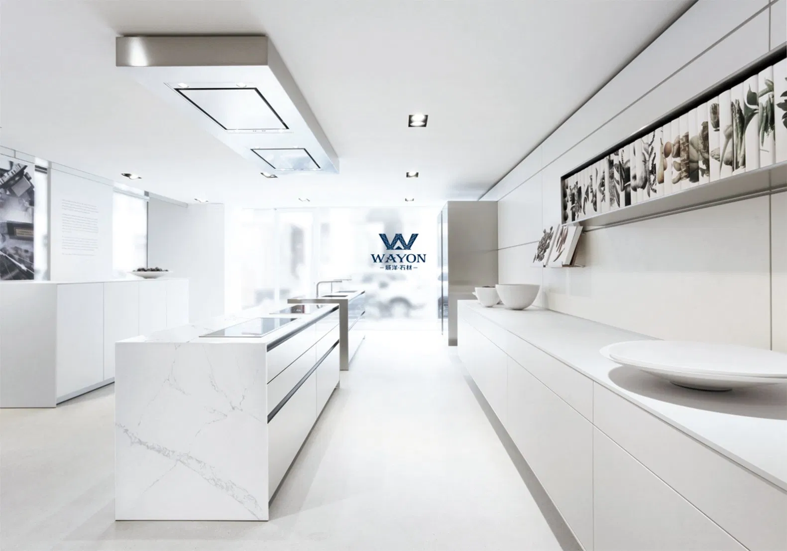 Artificial Quartz Stone Veined Marble Stone Slab for Countertop Granite