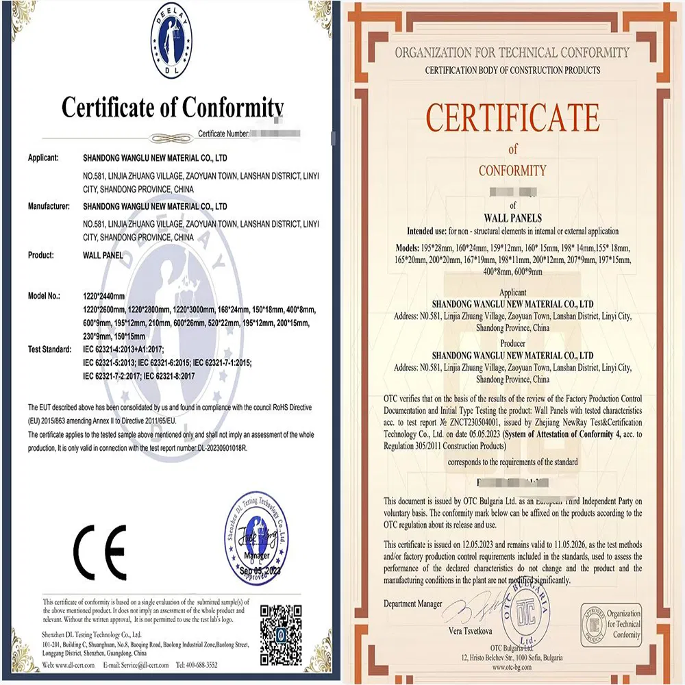 Certifications