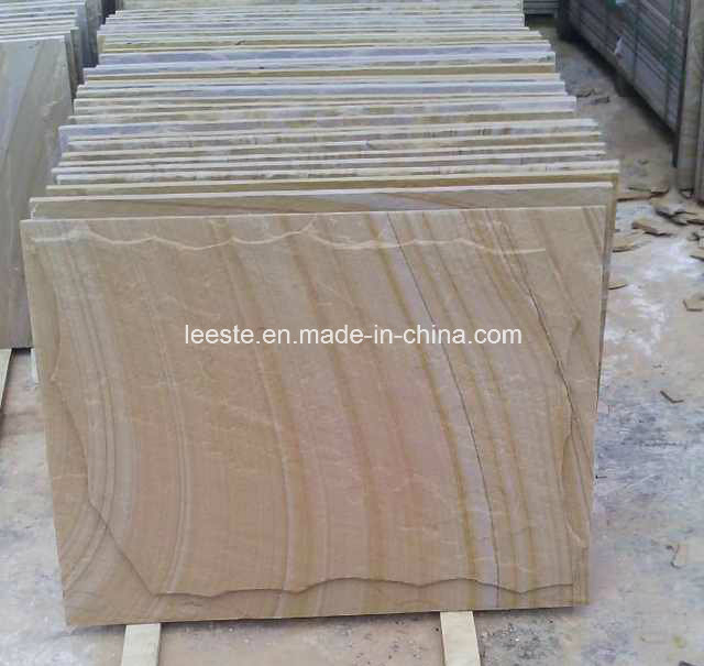 Yellow Wooden Sandstone and Sandstone Tiles