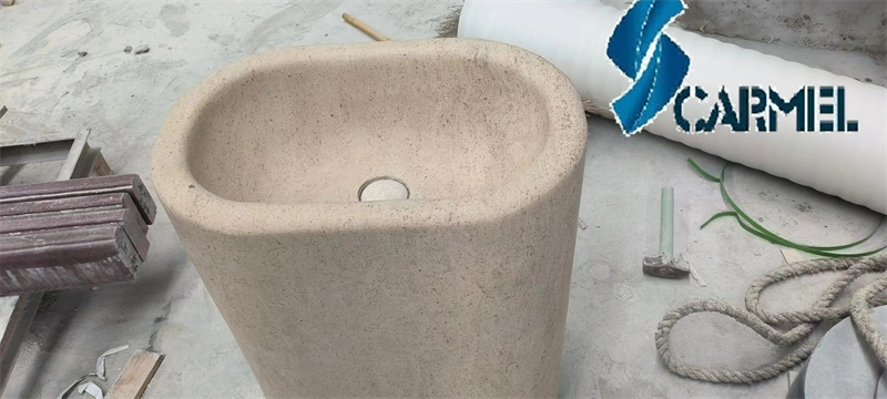 White Beige Limestone Bathtub Stone Block Customized Products