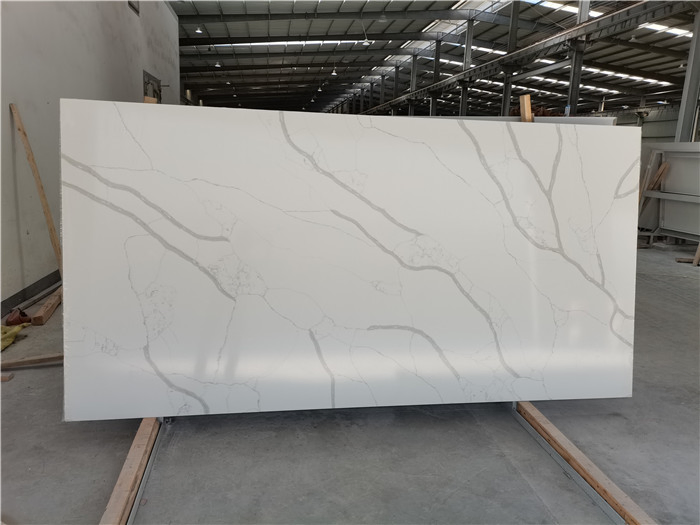 Artificial Stone polished/honed black/white/beige SF-V20190522D calacatta alpha quartz for interiors/indoor kitchen/bathroom countertops/vanity