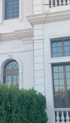 French Limestone Wall Floor Decor Stone for Facade Door Surround Baluster