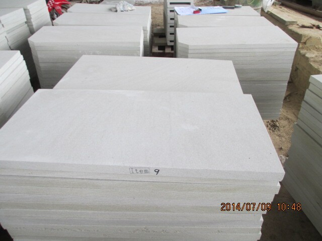 Premium Natural Honed White Sandstone Paving Tiles for Outdoor Projects