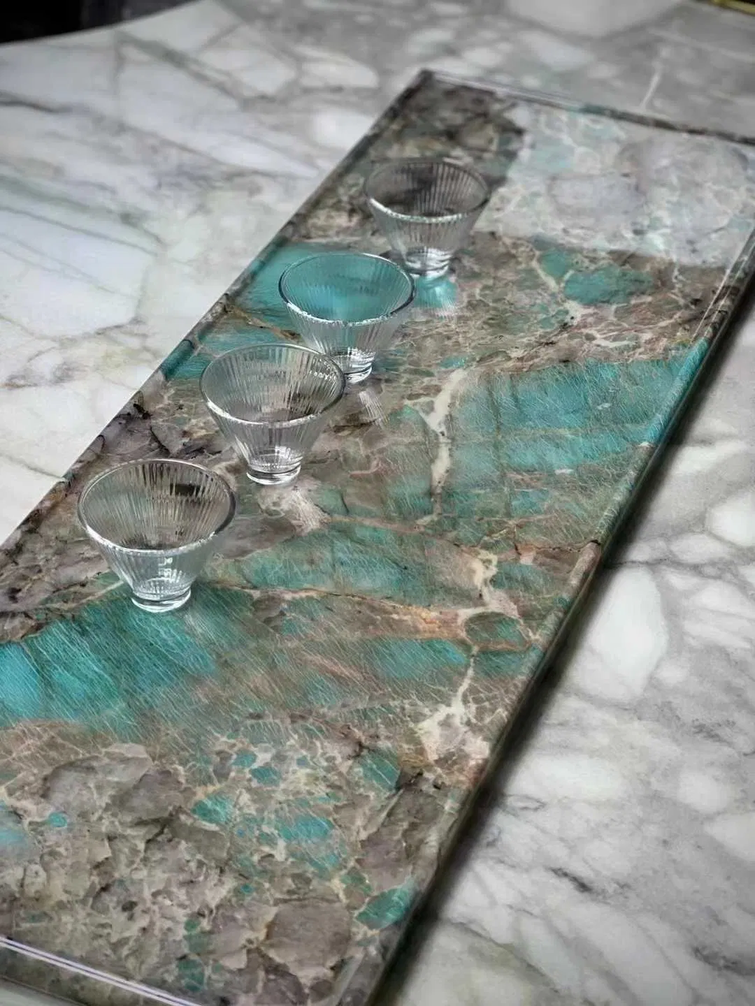 Engineered Stone Artisan Series Marble Countertop Slab Palette