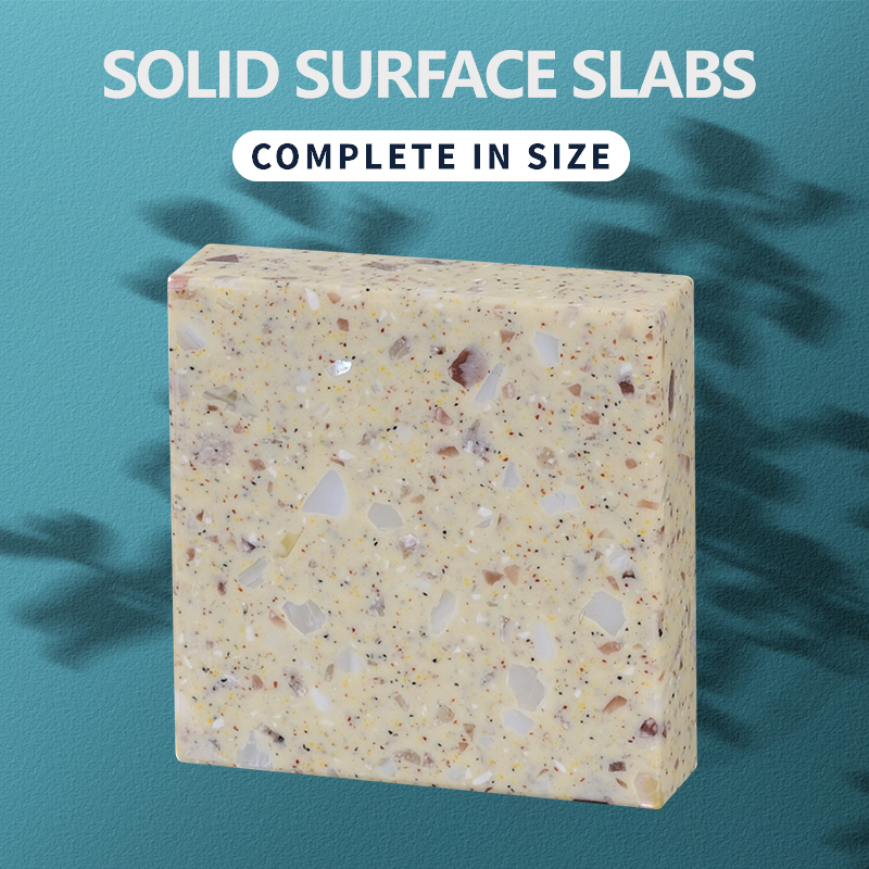 Composite Acrylic Stone Solid Surface Artificial Marble for Worktop Backsplash Wall Floor