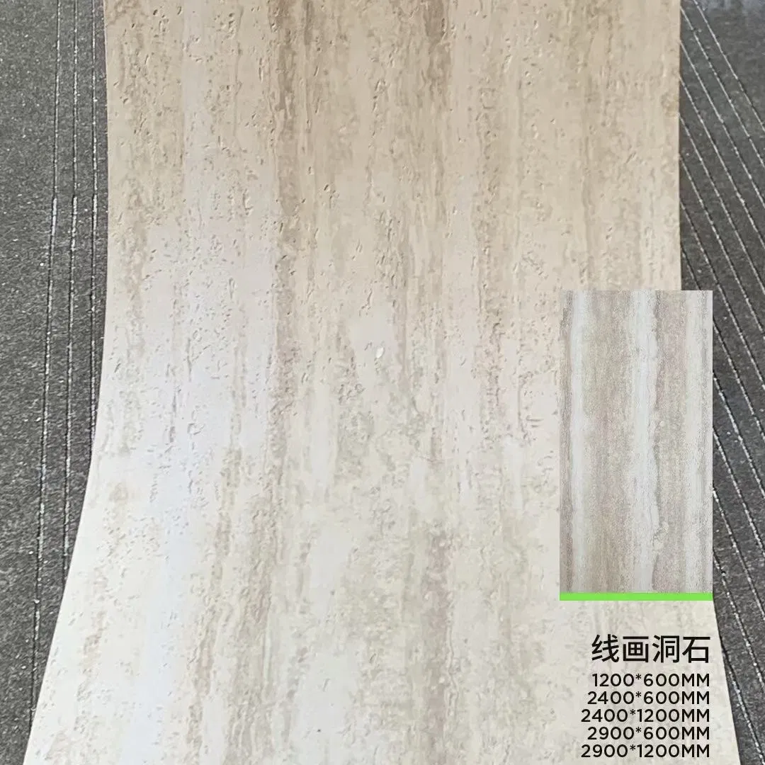 Lightweight and Wall Panel Flexible Travertine Texture Stone Panel - Natural Stone Powder
