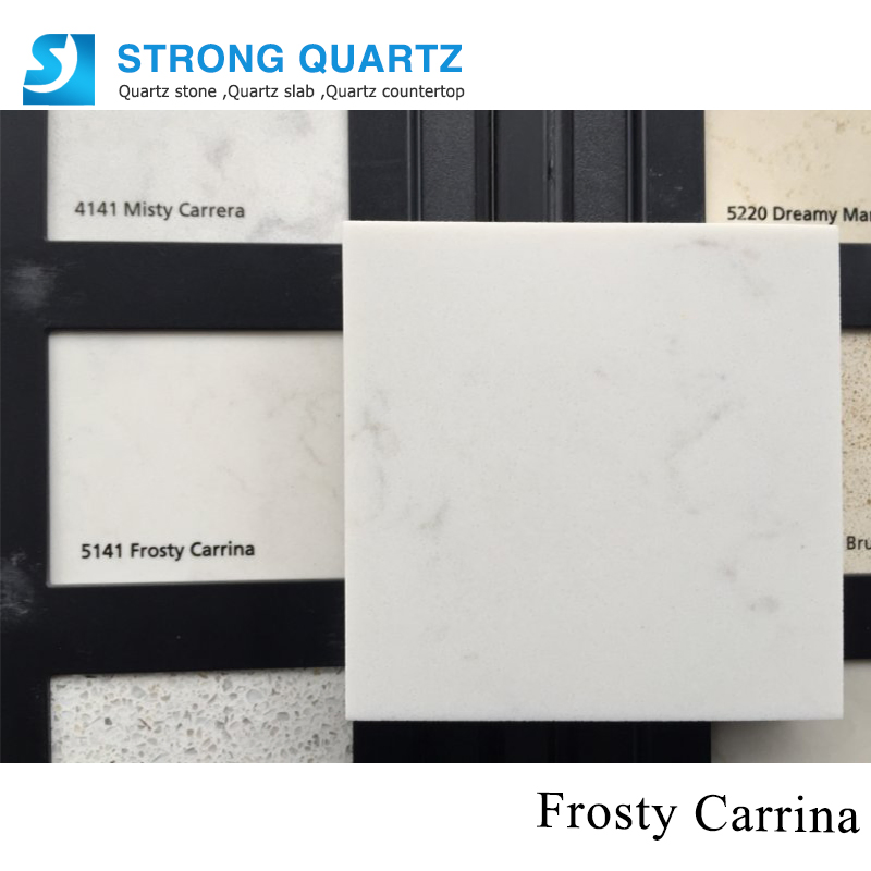 Silica Free Carrara White Engineered Quartz Stone Slabs Wholesaler