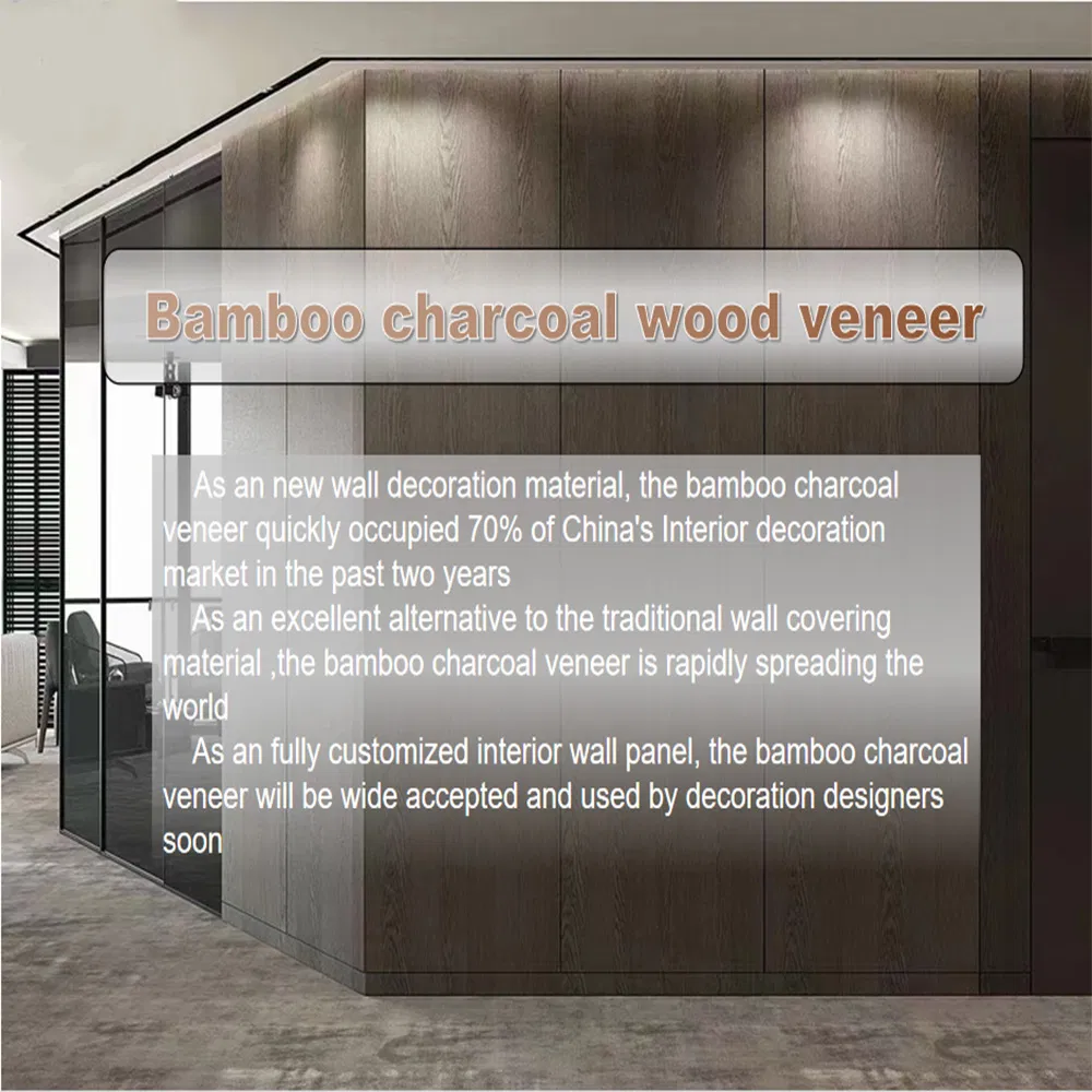 Bamboo Charcoal Wood Veneer