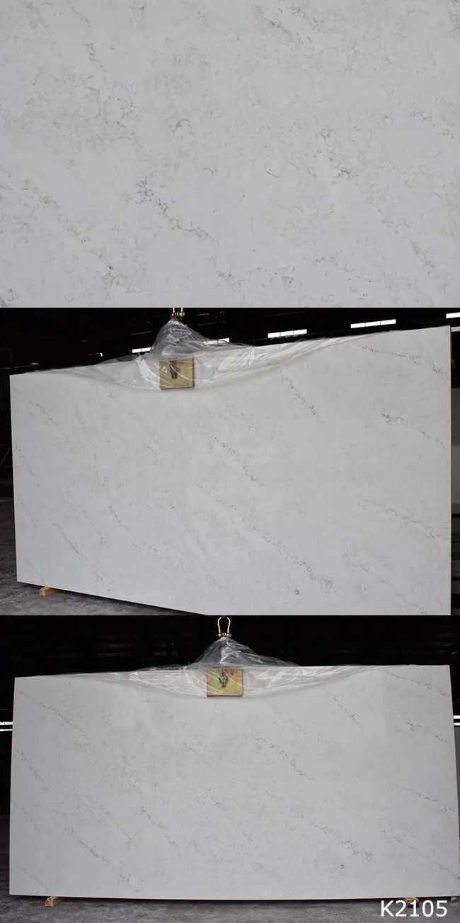 Carrara Marble Veined Quartz Stone