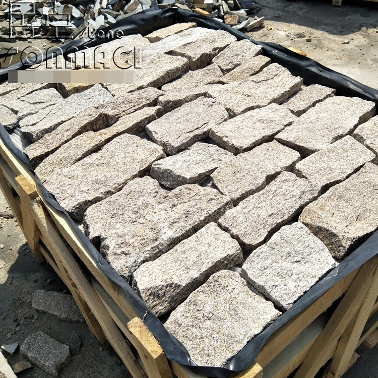 SMC-Fs038 China Natural Sesame Yellow Granite Loose Stacked Stone