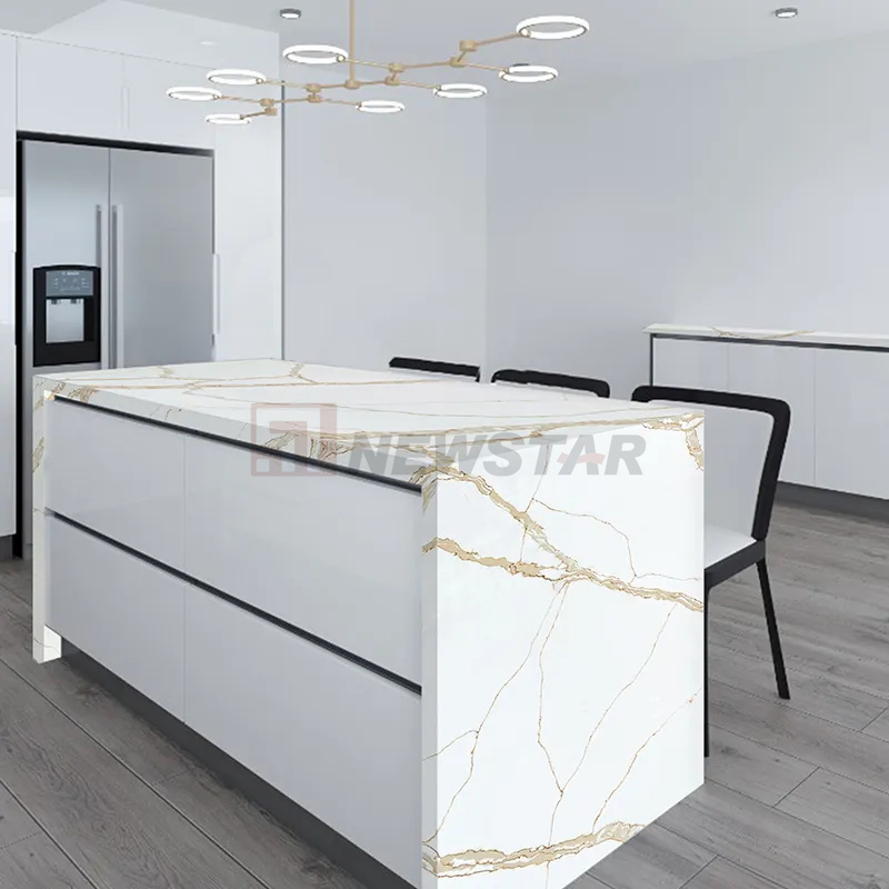 Artificial Quartz Countertop Living Room Background Wall Kitchen Marble Island Quartz Slab Kitchen Countertop