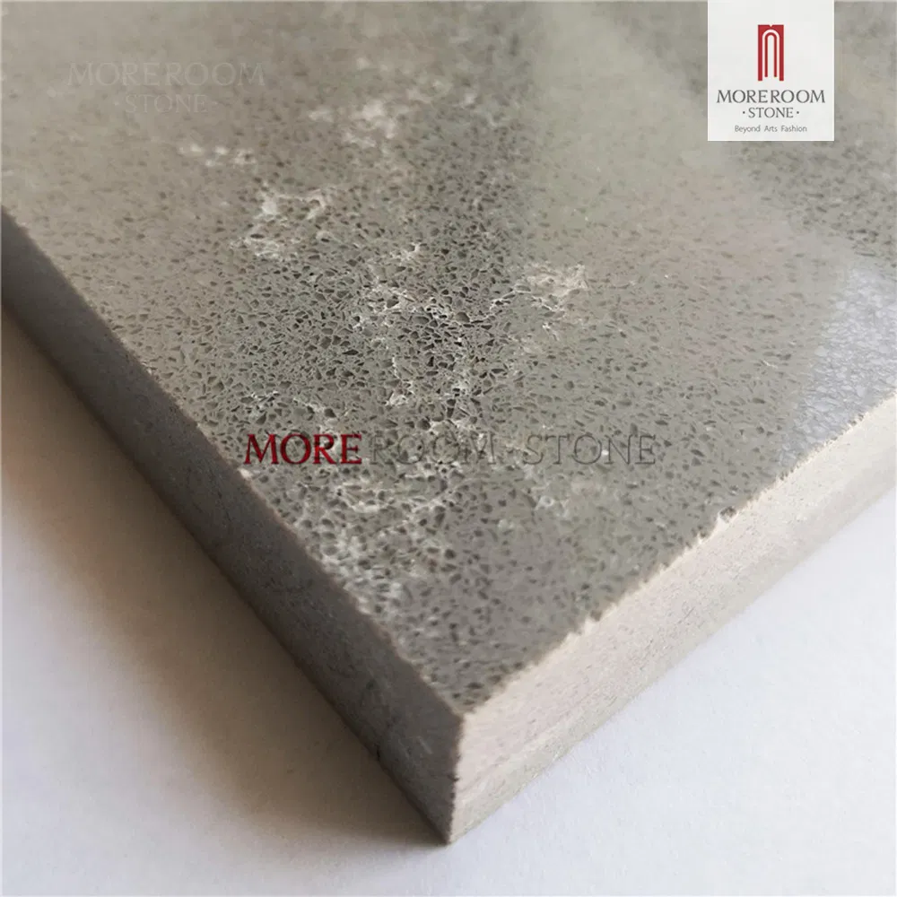 Custom Commercial Modern Style Grey Concrete Quartz Kitchen Countertop