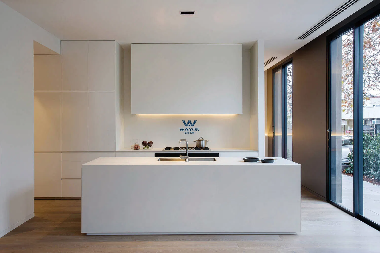 Manufacturer Hot Sell Artificial Marble Look Quartz Stone Countertop for Kitchen and Vanity