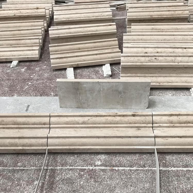 Customized Design Honed Beige Jura Limestone Moulding Stone for Exterior Wall Cladding