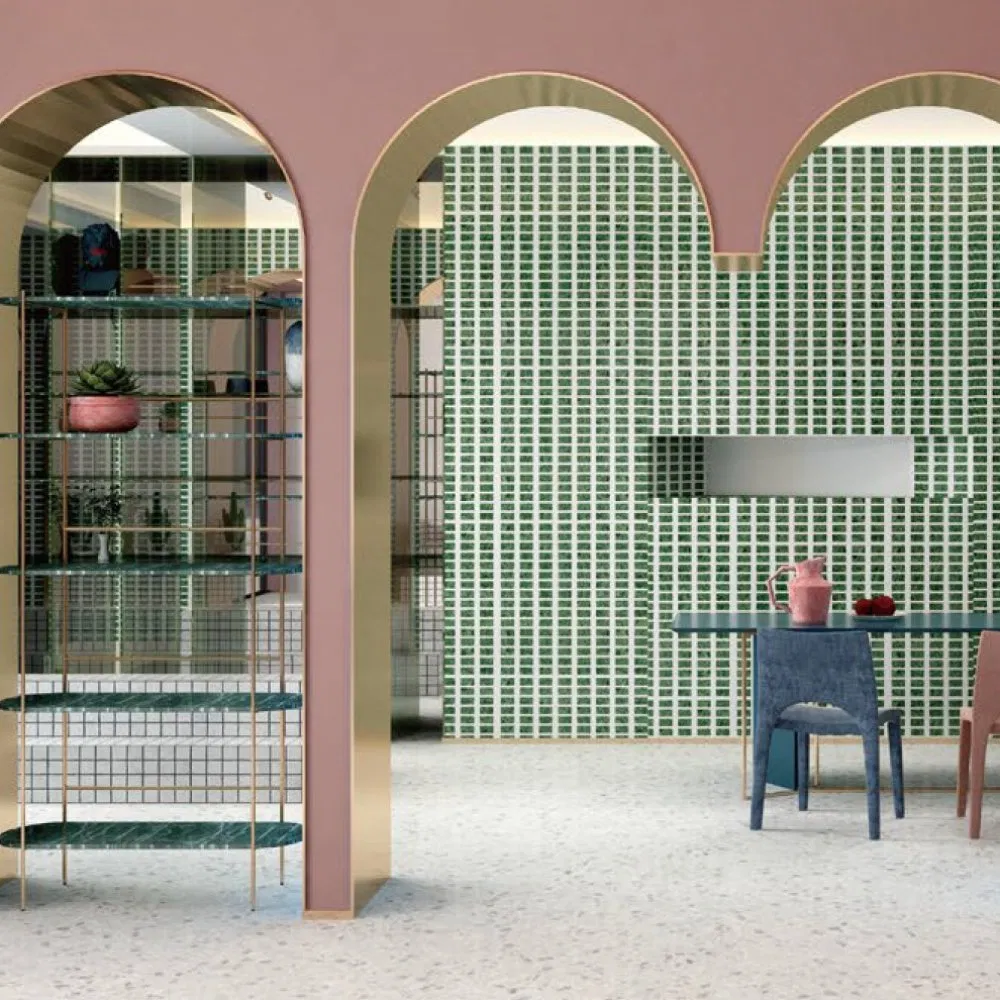 Premium Outdoor Artificial Marble Backrest Stool for Easy Cleaning