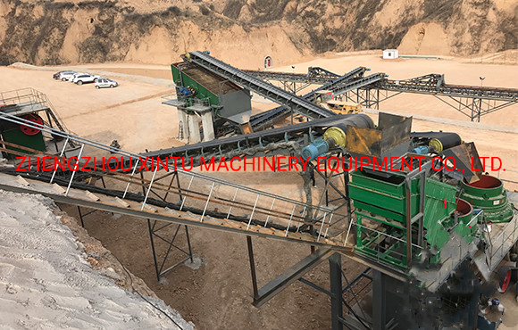 Complete Set Quarry Limestone River Stone Stationary Crushing Production Line