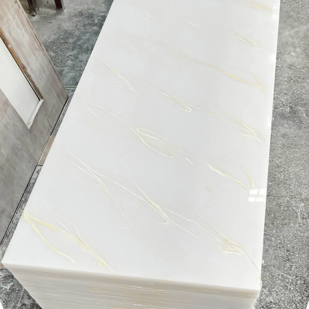 Customizable Solid Surface Marble Alternative with Artificial Marble Fabrication ODM