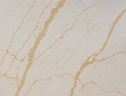 Artificial Quartz Slab Calacatta Gold for Kitchen and Bathroom Countertop