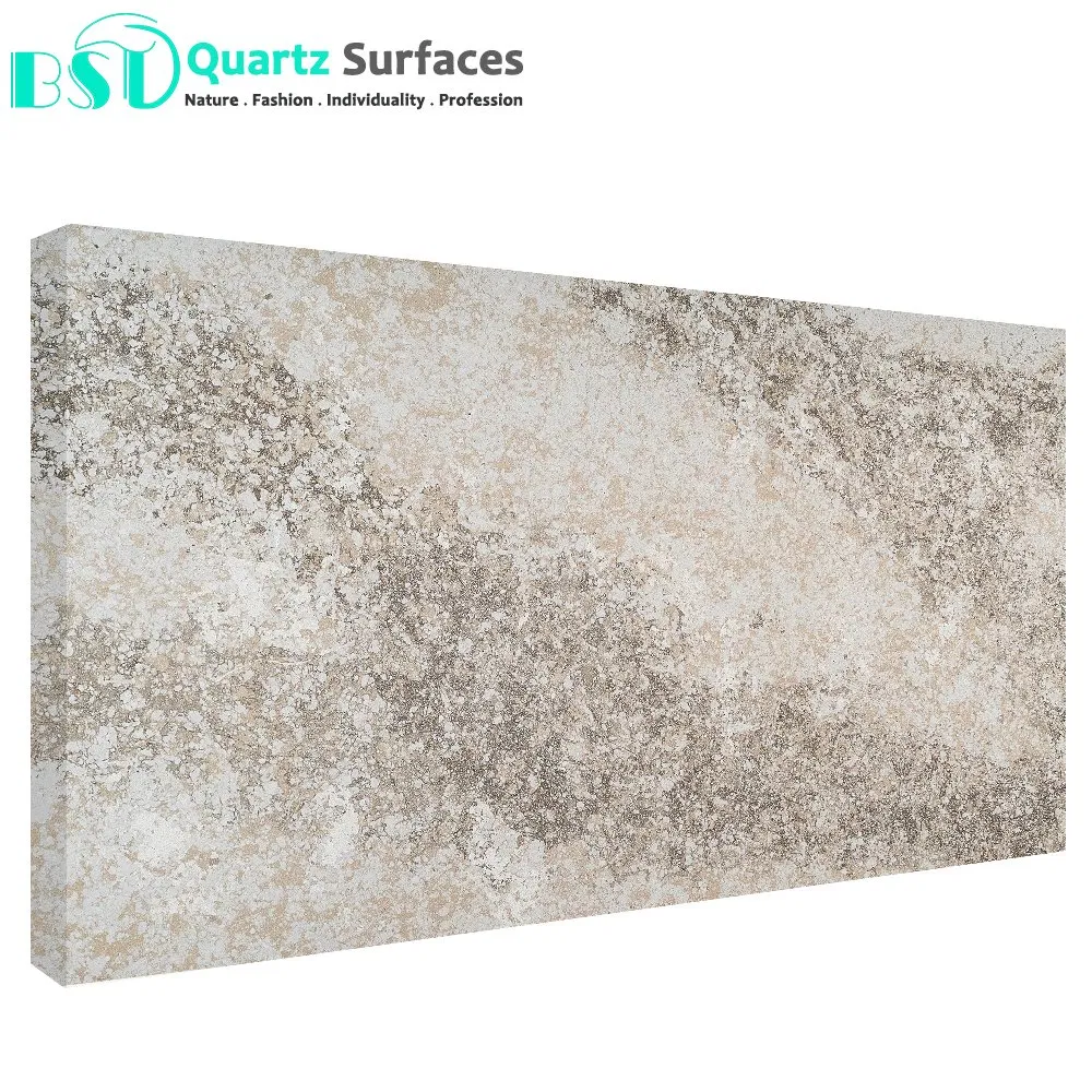 Engineered Quartz Stone Slabs with Leather Surface and Corrosion Resistance