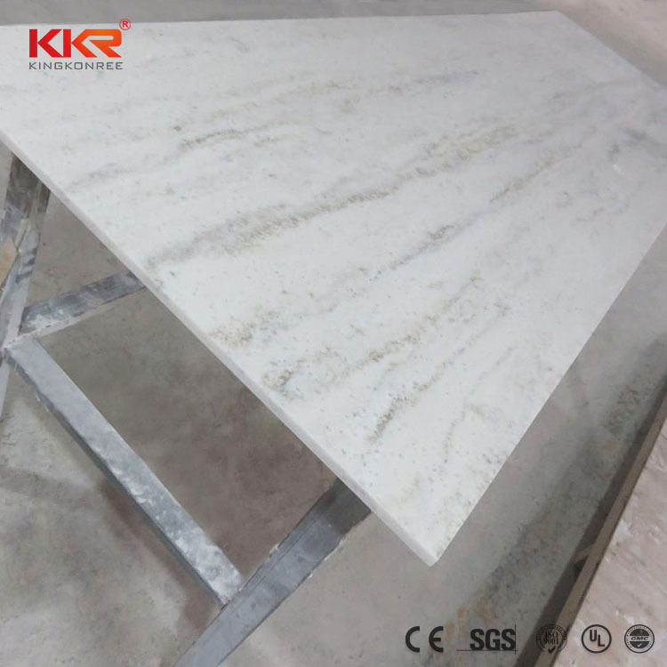 Building Material Artificial Marble Acrylic Stone Solid Surface Sand Blasted Surface Vanity Top