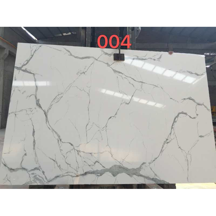 Newstar Stone Slab Lightning White Grey Bathroom Sink Countertop Kitchen Island Background Wall Artificial Marble Slabs