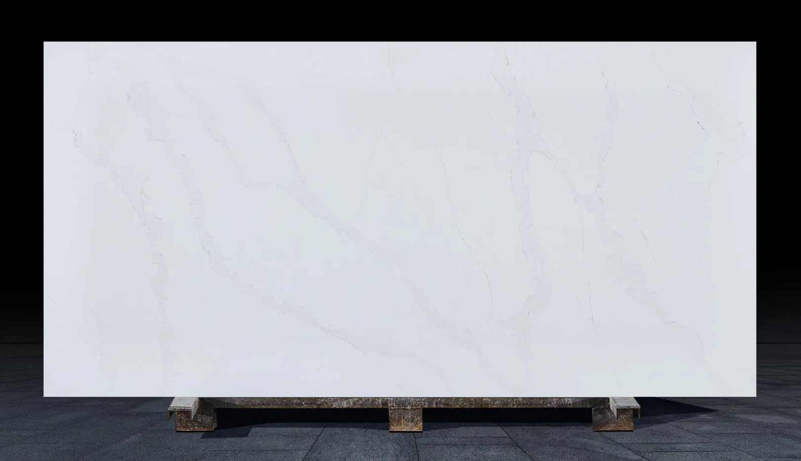 High Quality Calacatta Gold Veins Quartz Slab for Kitchen Countertops and Worktops