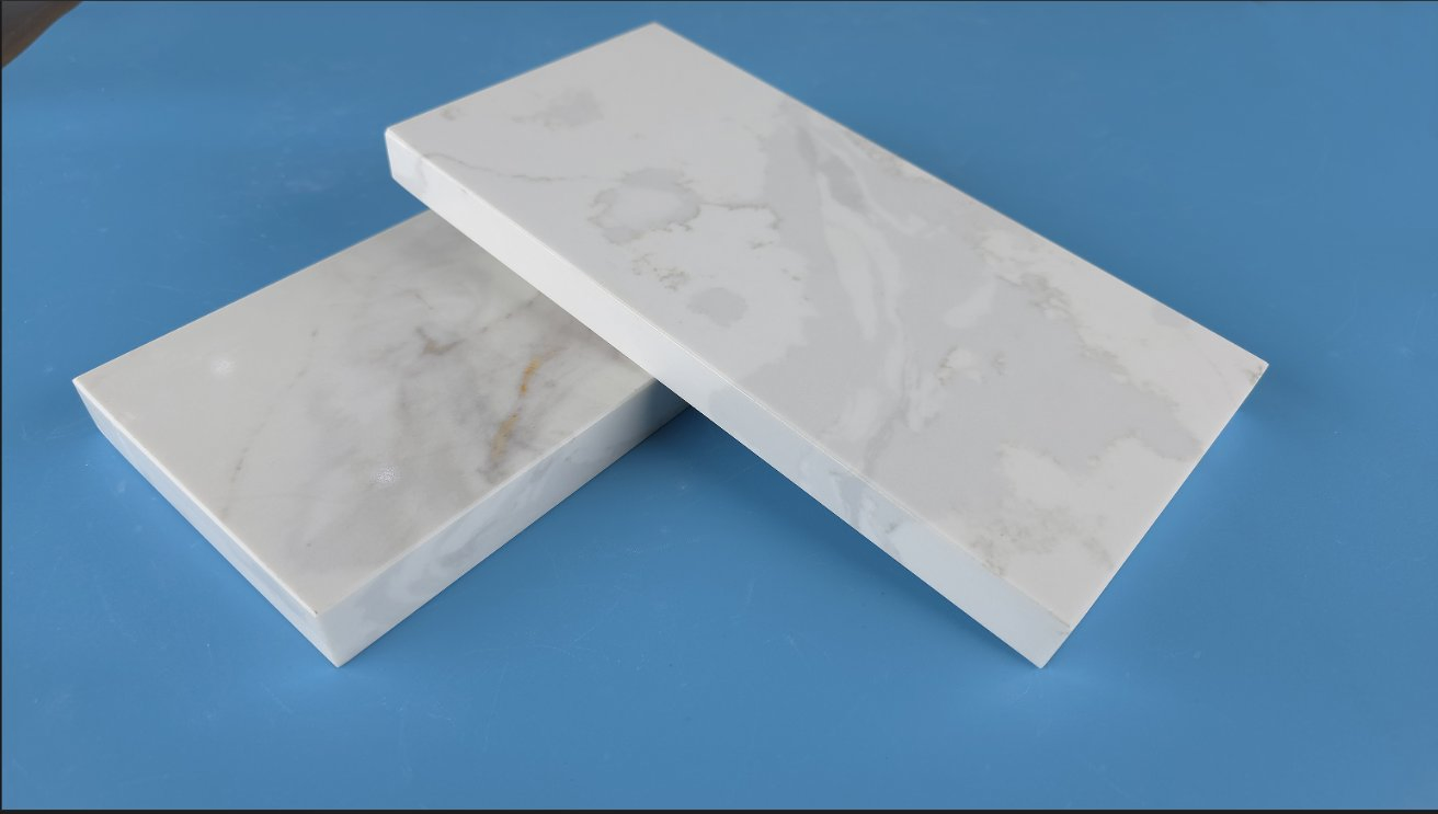 2cm/3cm New Design Calacatta Isabella Surface Heat-Trasfer Printing Quartz for Building Material
