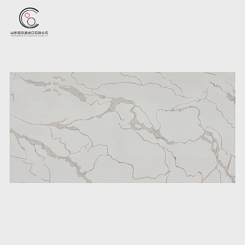 Hot Sale Artificial Quartz Stone Calacatta Countertop Pure White Slabs