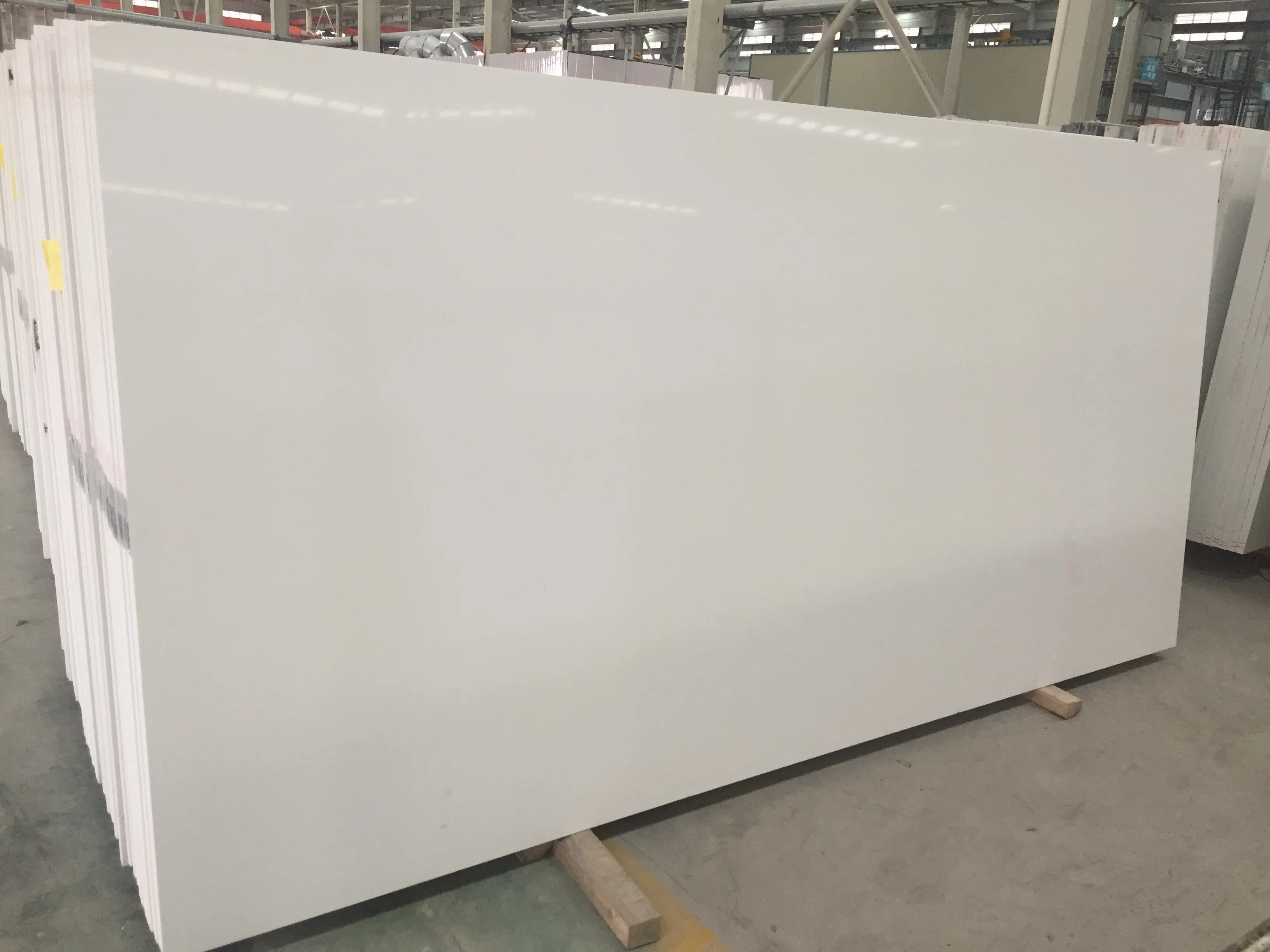 Cheap Pure White Quartz Slab High Quality Polished Quartz for Kitchen Countertop
