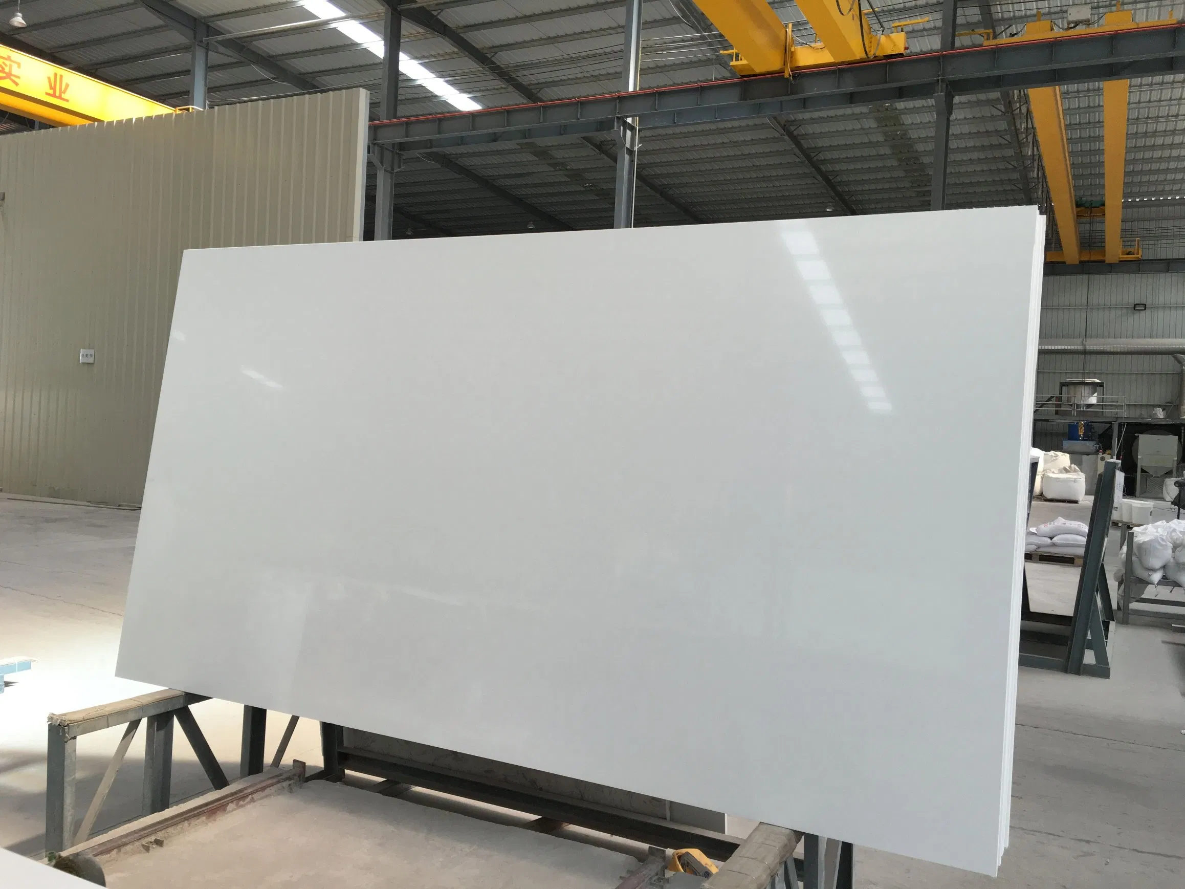 Wholesale Prefab Solid Artificial Stone Crystal /Pure White Quartz for Kitchen Countertop