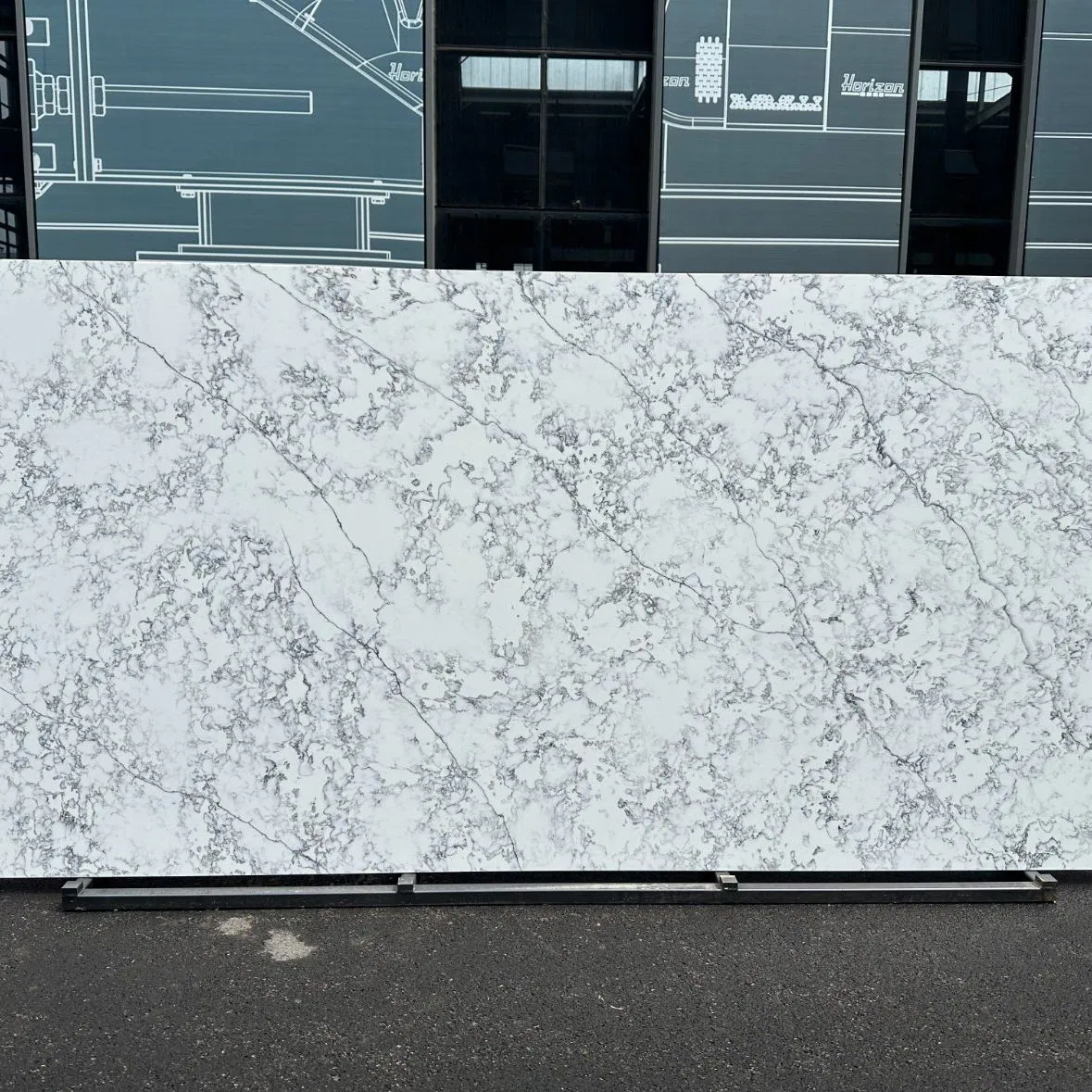 Large-Format Calacatta Quartz for Global Export Markets 3200*1600*20mm