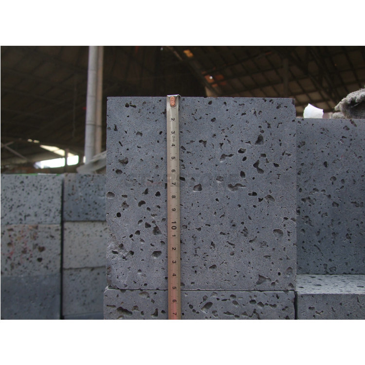 Wall Cladding Stone Black Travertine Volcanic Rock Andesite Basalt Lava Stone Tiles