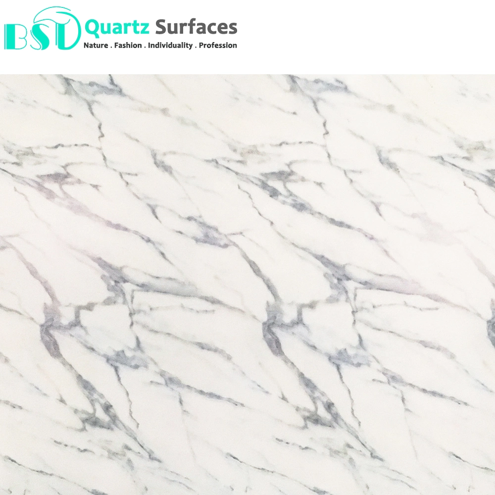 Veined Quartz Stone for Kitchen Dining Table Top