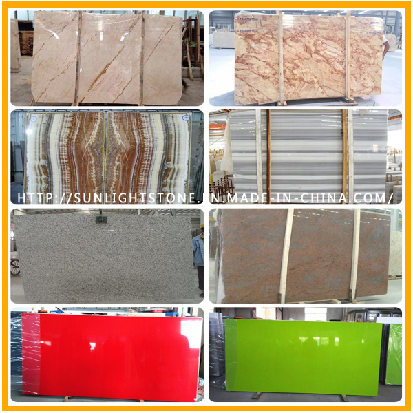 Factory Manufacture Polished White/Black/Yellow/Beige/Red Granite/Marble/Travertine/Luxury Onyx/Agate/Limestone/Quartz Stone Slabs for Countertop Tombstone