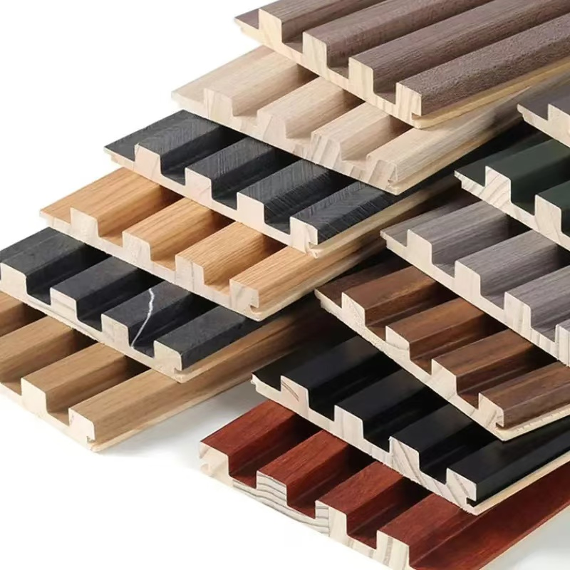 PVC Wooden Wall Decors Marble Timber Tube Wall Panel WPC Wall Panel for Home Interior Decoration