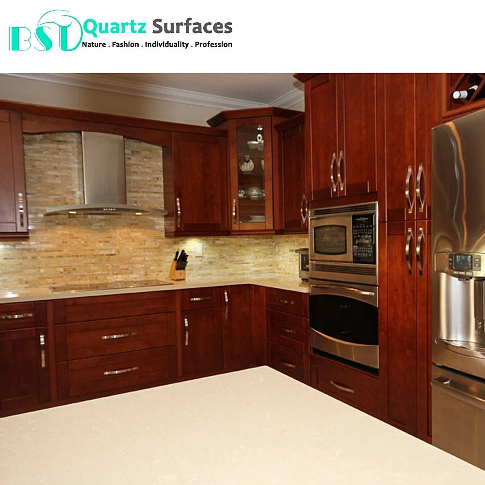 Beige Yellow Veined Building Material Quartz Stone