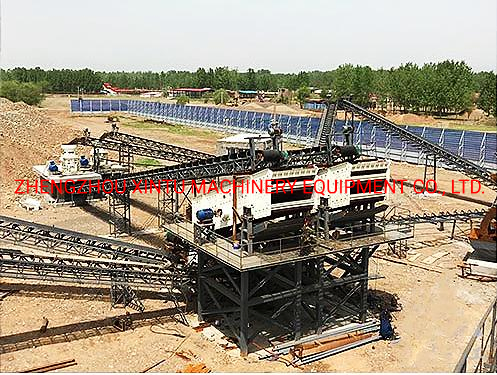 Complete Set Quarry Limestone River Stone Stationary Crushing Production Line