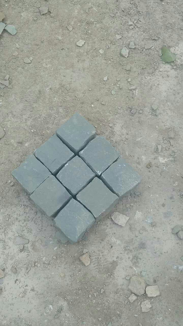 Natural Cubes Cobble Tiles Paving Stone Grey Brown Yellow Red Driveway Patio Paver Sandstone