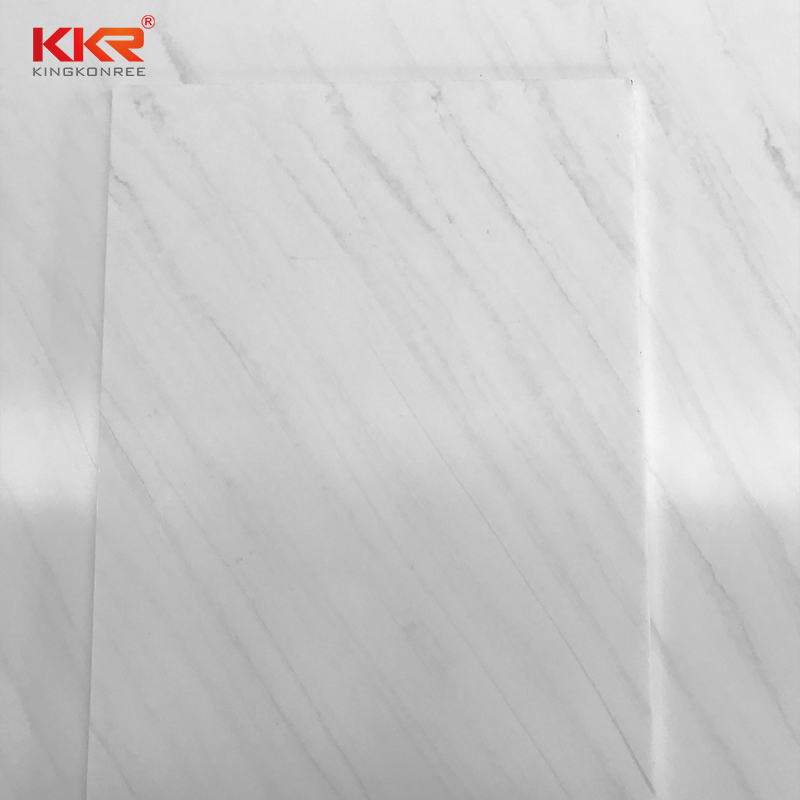 Kkr White Solid Surface Artificial Stone Marble