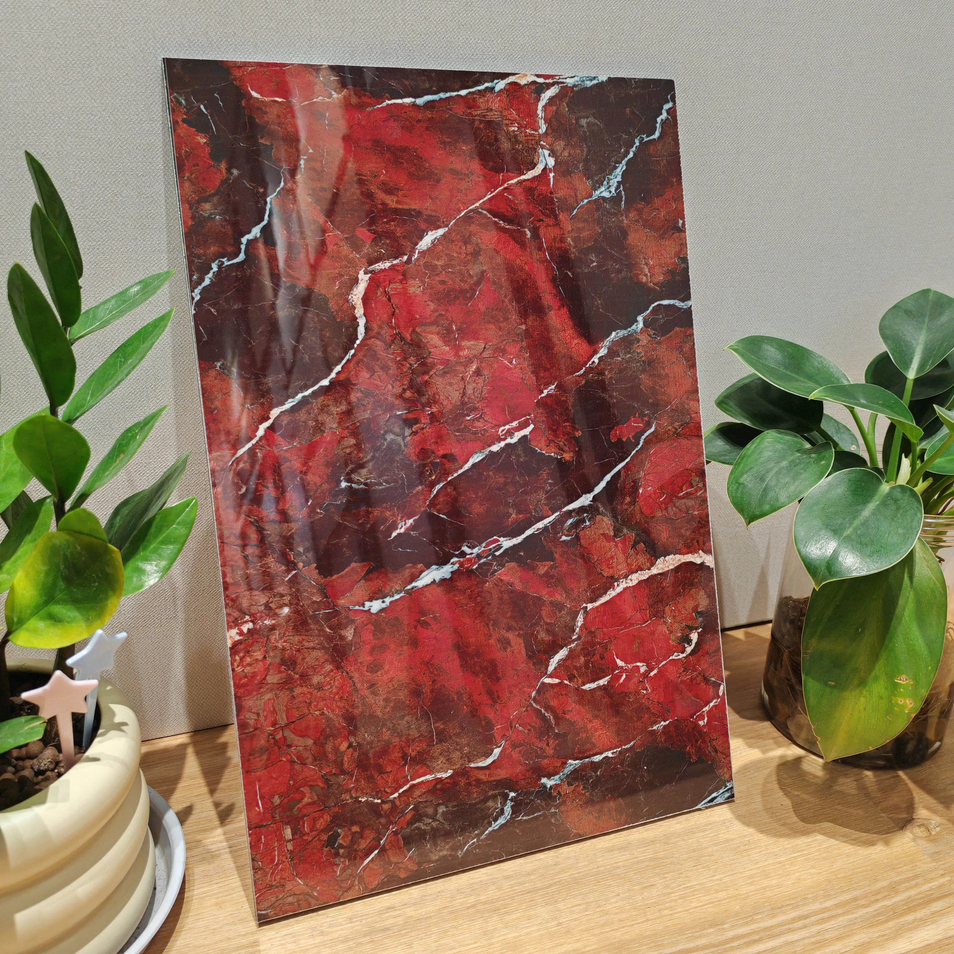 Modern PVC Marble Bamboo Charcoal Board Veneer Fireproof Waterproof Alternative Wall Panels Household Commercial Use Apartments