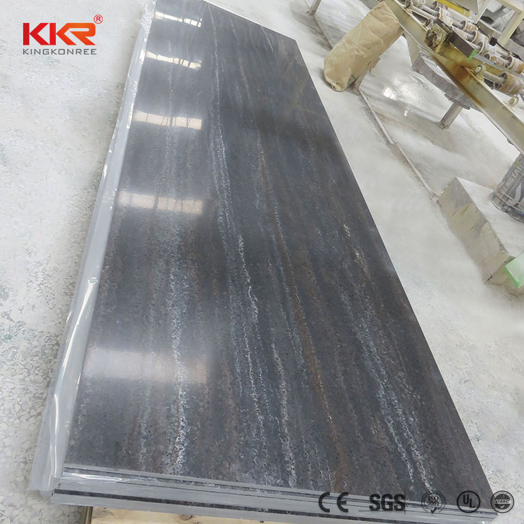 Building Material Artificial Marble Acrylic Stone Solid Surface Sand Blasted Surface Vanity Top
